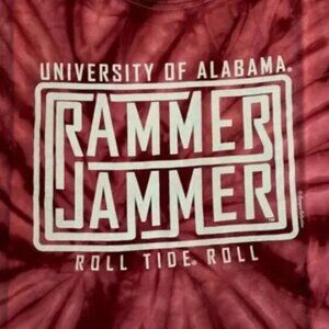 🆕NWOT Colortone Alabama Rammer Jammer T-Shirt • Size Large • Crimson / White